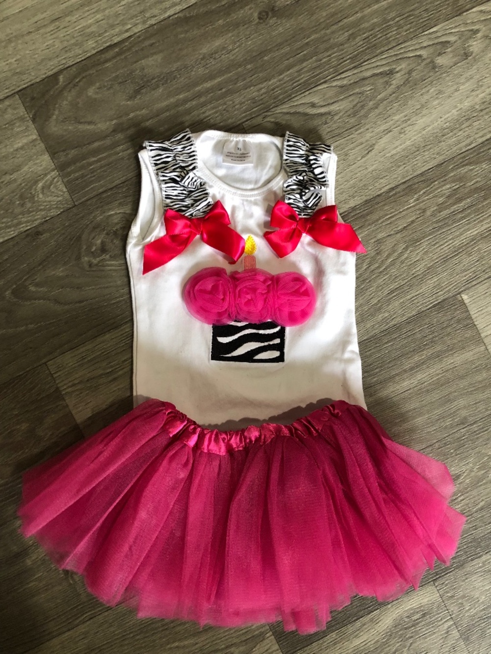 Baby Girls 1st Birthday Outfit One Year Party Cake Smash Tutu Skirt Clothes Sets